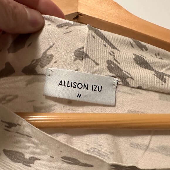 Alison Izu “Alex” Top – Antique White Slab Rayon Jersey – Size M - Picture 2 of 3